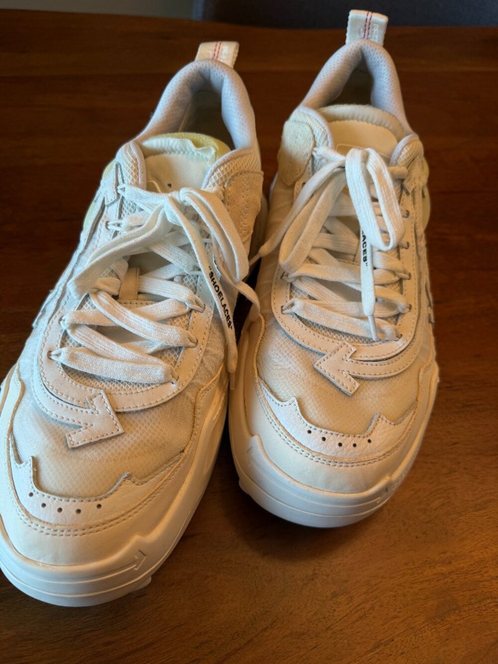 White Off White Sneakers - Size 45 - or Size 12 - worn once.
